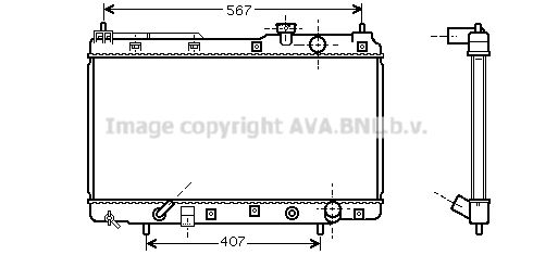 AVA QUALITY COOLING Радиатор, охлаждение двигателя HD2104